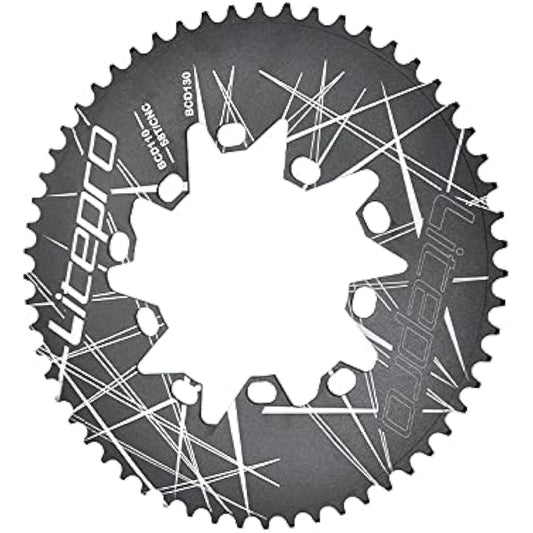 Litepro Oval Chainring BCD110/BCD130MM Chainring Folding Bike 54T56T58T Crankset Oval Bicycle Chainwheel
