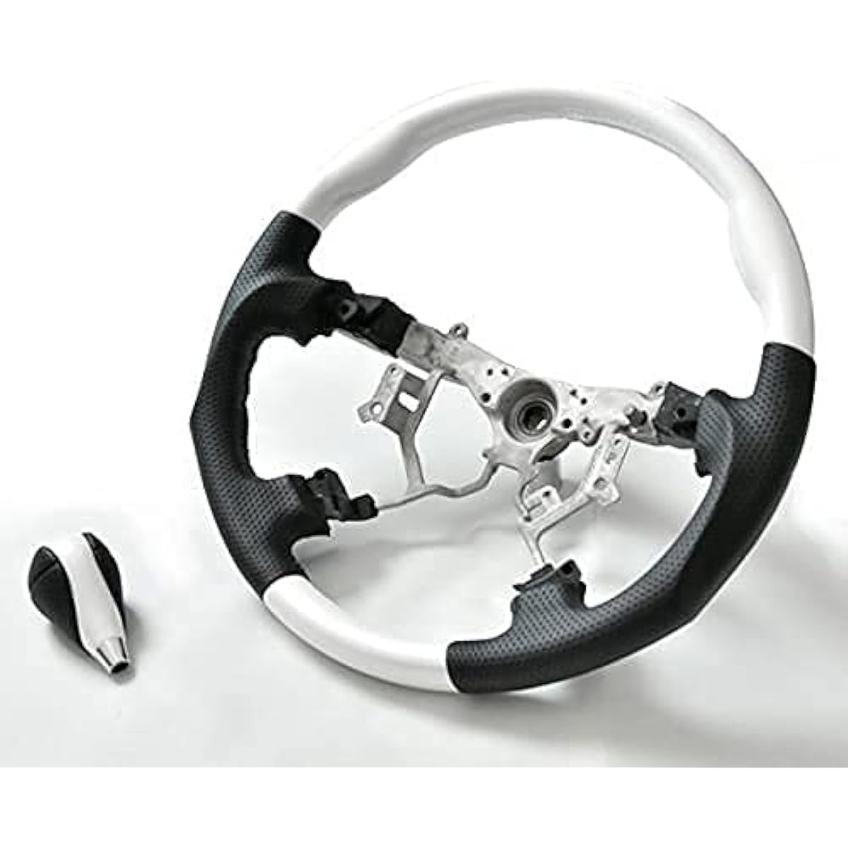 Helios 200 Series High Ace 4 Type 5 Type 6 Gun Grip Steering & Shift Knob Pearl White