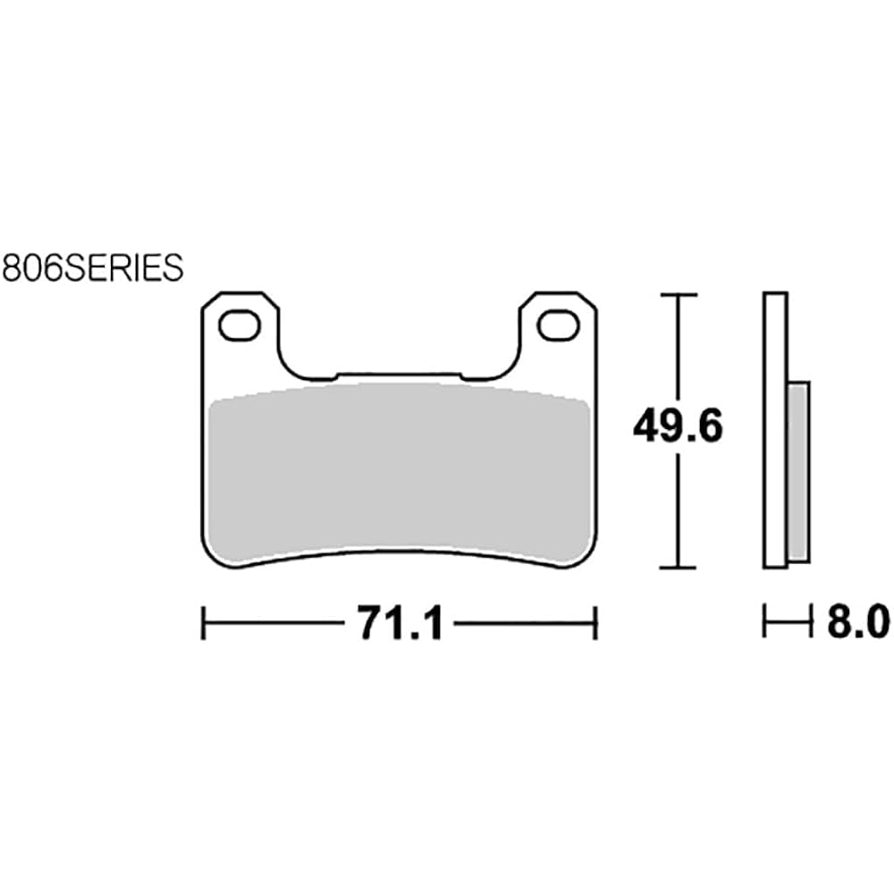 KITACO SBS Brake Pad 806DC Dual Carbon GSX-R600/750/1000 GSX1300R Hayabusa Ninja ZX-10R Z1000 etc. 777-0806081