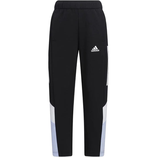 Adidas Jersey Bottom Kids Color Block Double Knit Regular Fit Warm Up Pants BUK50