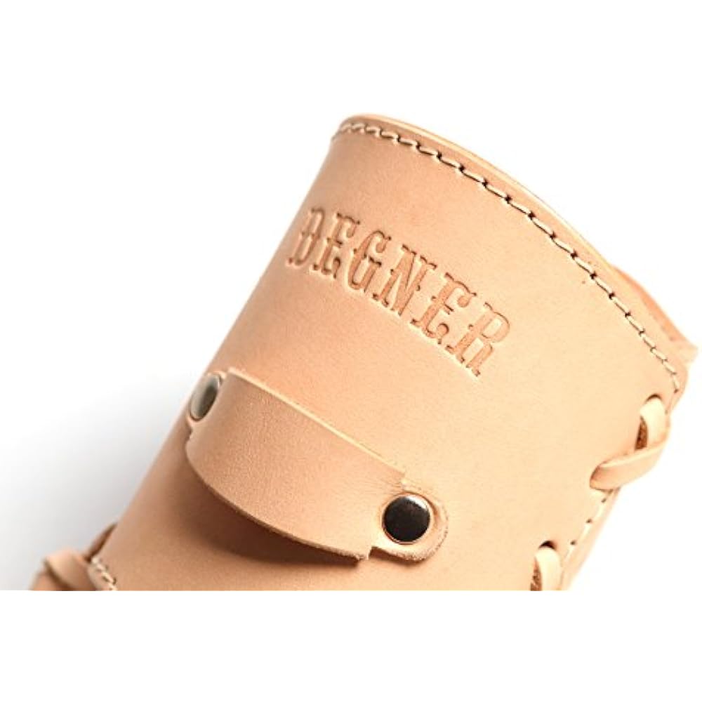 DEGNER Drink Holder Natural Tanned Cowhide Leather TAN DH-4