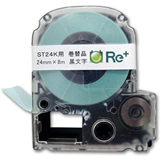 Recycled label tape 24mm transparent for Replus Tepra ST24K