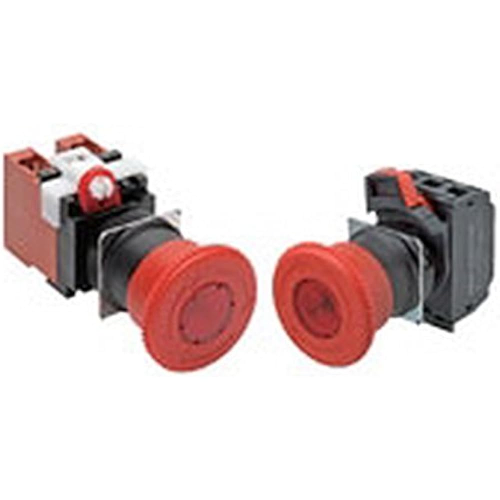 omron emergency stop push button switch (φ22/φ25) screw terminal block type (A22E-M-02-EMS)