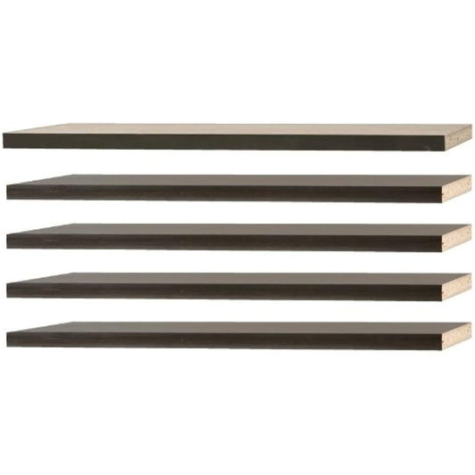 WALLDEY Open wall tension storage shelf (5 connected shelves, 60cm) WD-605 Dark brown 6884y