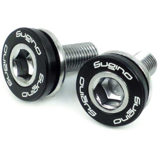 Sugino CPB Aluminum Cap Bolt M8 x 18mm Black (Pair of 2)