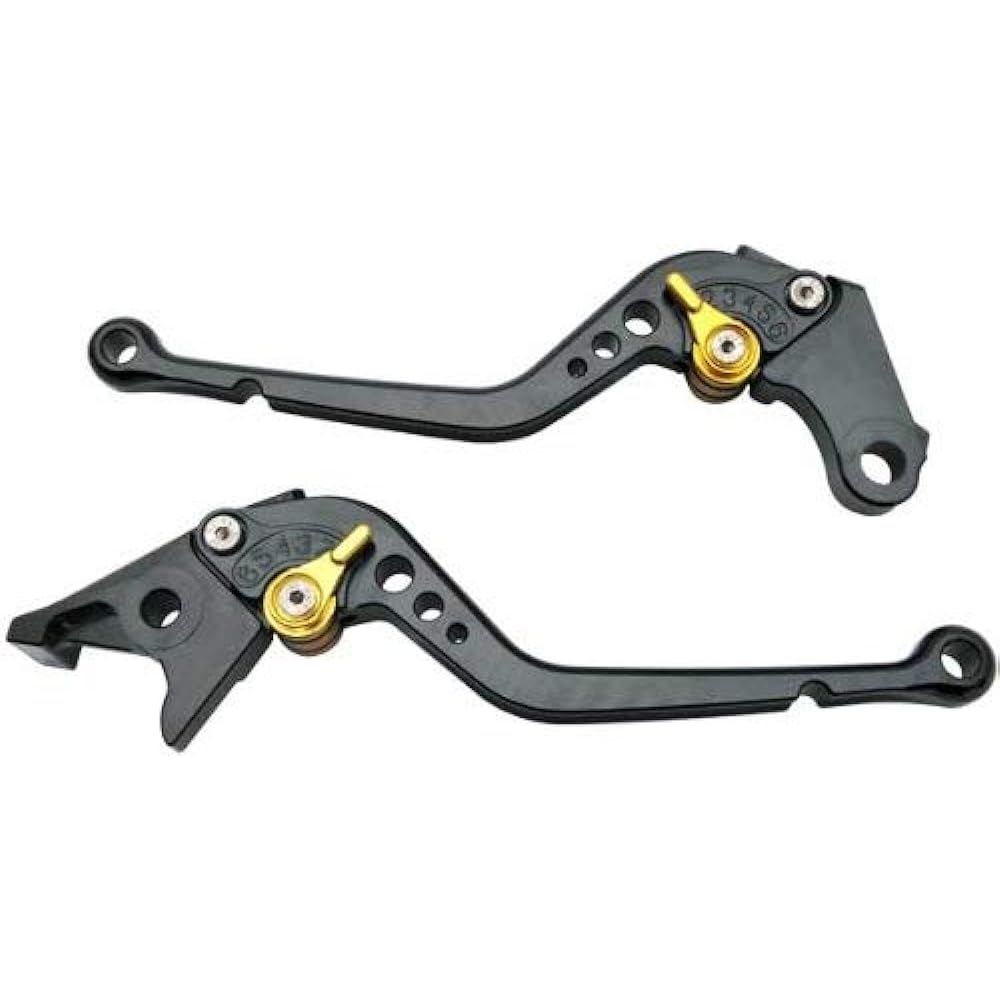 [Lever Set] Billet Lever Set (Brake Lever & Clutch Lever) Black x Gold / CB400SF CB750 VTR250 Hornet 250 [Parallel Import]