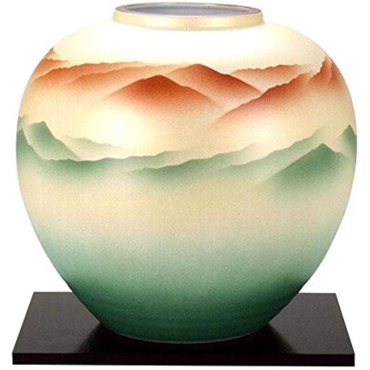 Kutani ware Mansaku No. 8 vase Akebono N174-05