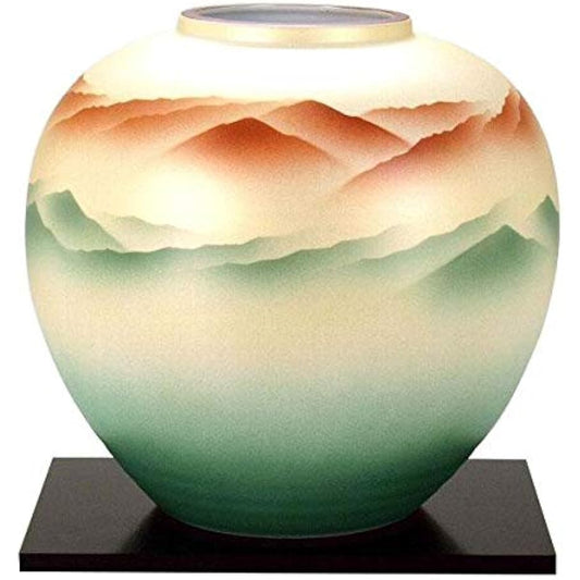 Kutani ware Mansaku No. 8 vase Akebono N174-05