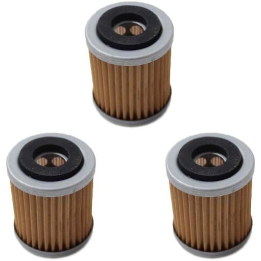KN142 Oil Filter Compatible Models: Yamaha YFM350 YFP350 YFM350X Warrior YFM350FW YFM400 Big Bear Wolverine YZ426F YZ250 YZ400F HF142 KN142 3 Pack