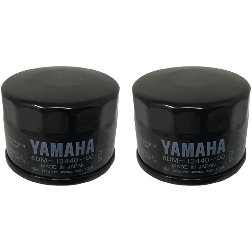 Yamaha Original OEM Powersports UTV ATV Motorcycle Oil Filter Yamaha Part #5DM-13440-00-00 Yamaha Original Part - Pack of 2