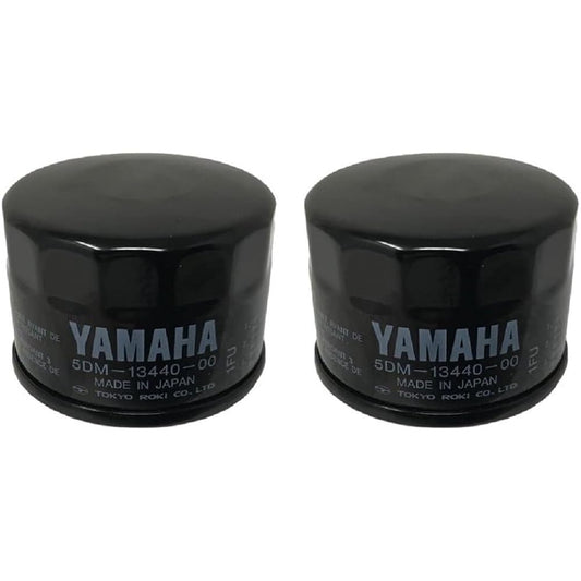 Yamaha Original OEM Powersports UTV ATV Motorcycle Oil Filter Yamaha Part #5DM-13440-00-00 Yamaha Original Part - Pack of 2