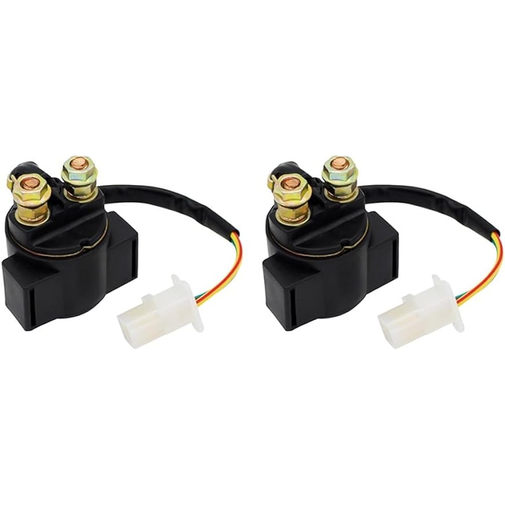 Motor Relay Yamaha BW200 BW350 FJ600 SR185 SR 250 SRX 250 TT225 TTR 225 TTR250 TRX250 TW200 Motorcycle Starter Relay (Color : 2 pcs)