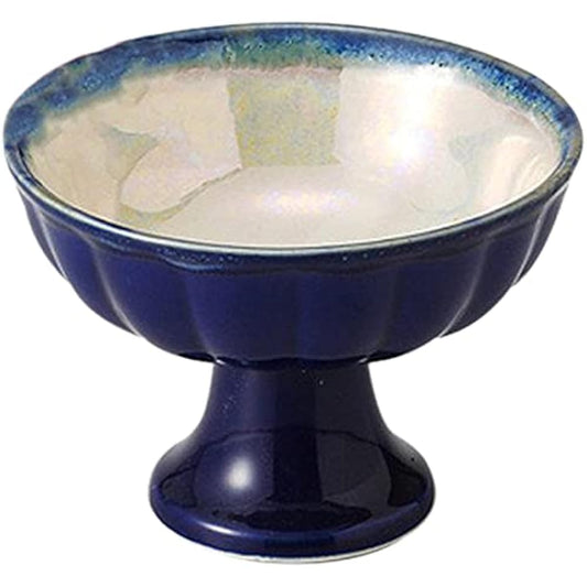 10 セットルリラスター Kodai Judon (medium) [ 10.2 x 7.3cm 176g ] [ Kodai small bowl ] [ Ryotei, hotel, Japanese utensil, restaurant, business use ]