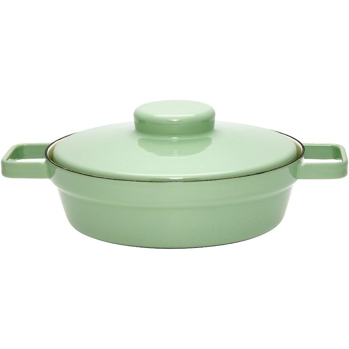 Enamel Pot Aroma Pot Pan 1.33L Diameter 24cm Slow Green 025164