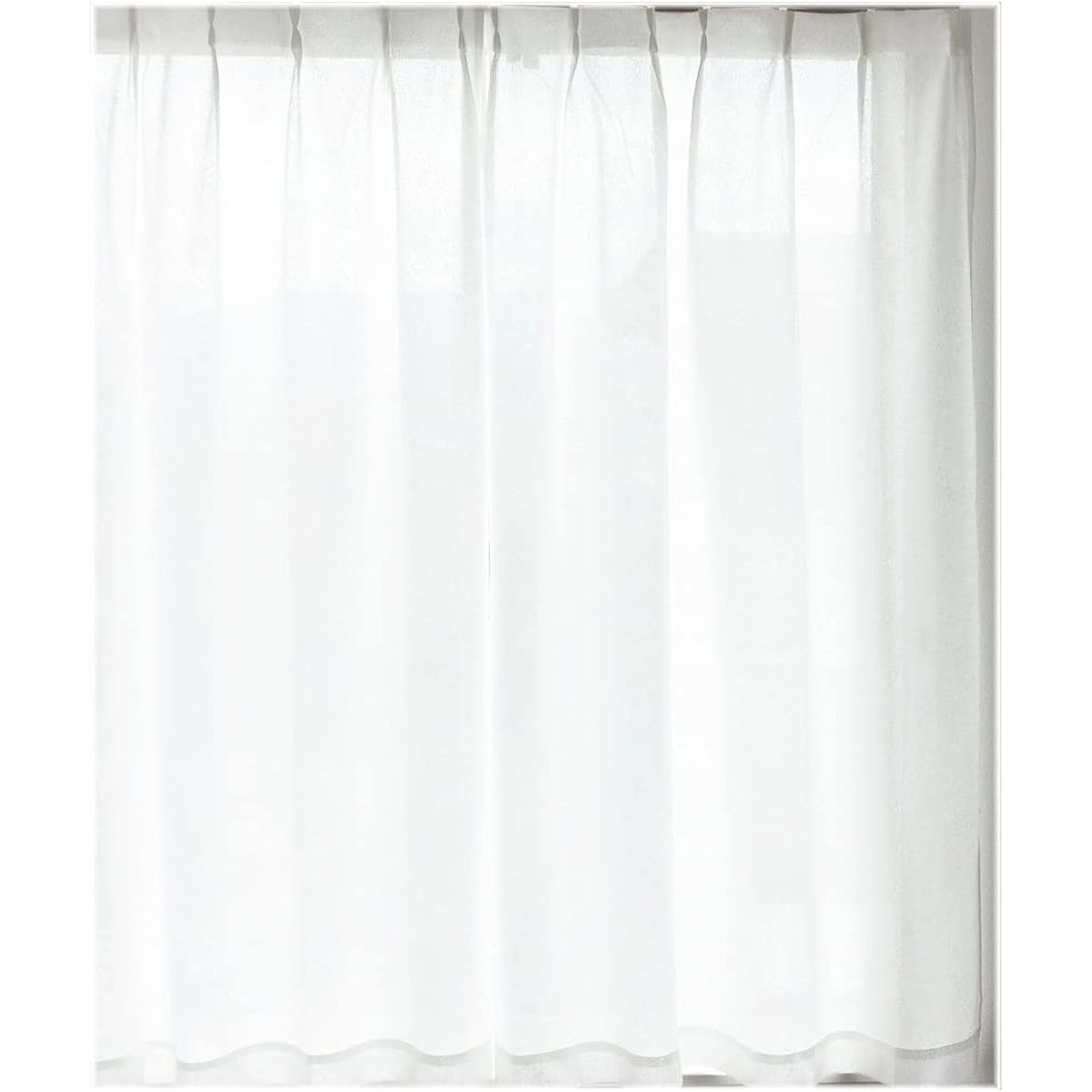 Made in Japan Cool Energy Saving Blindfold High Performance Flame Retardant Thermal Insulation Heat Retention UV Protection Floral Pattern Super Mirrorless Curtain Set of 1 Width 200cm x Length 176cm White