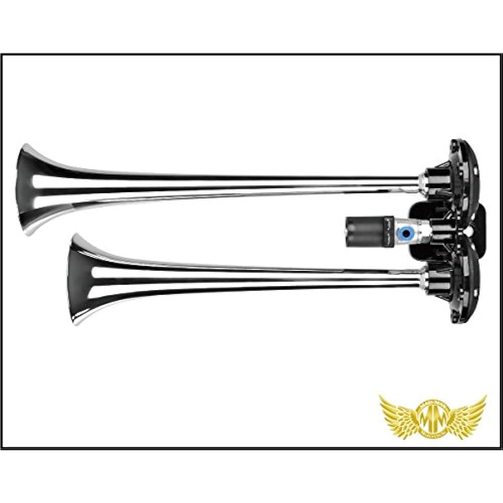SEGER dual aluminum air horn 2 rows plated 12V only