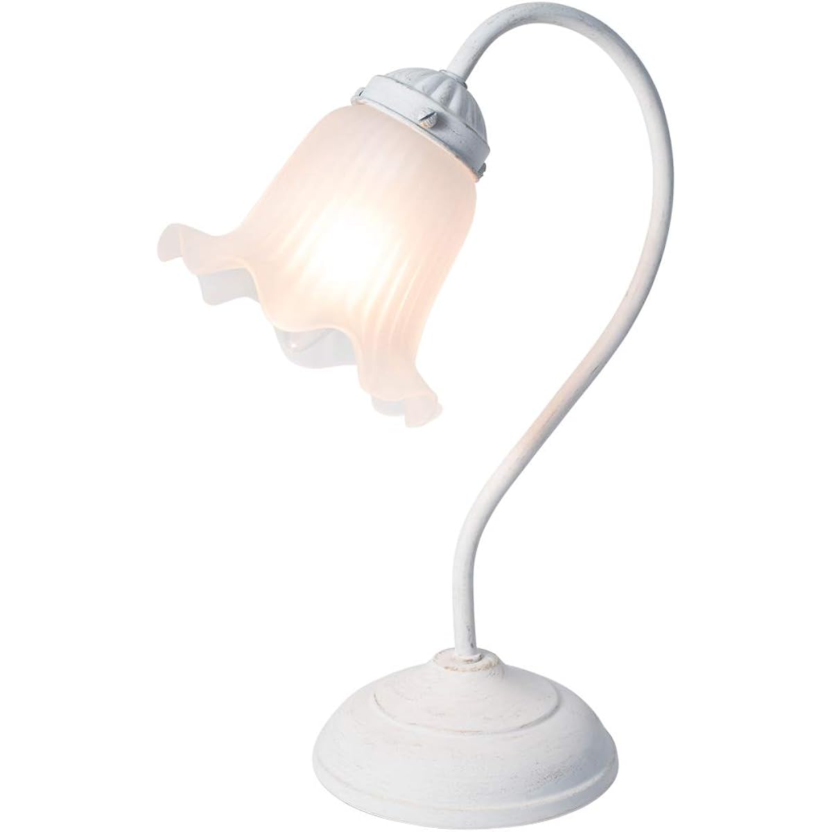 Mula Ellen Table Lamp Night Lamp Touch Sensor Dimming 3 Levels Incandescent Bulb Included OF-069-1 (Antique White, Frosted Glass)