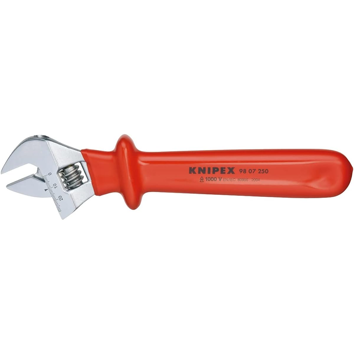 KNIPEX 9807-250 Insulated adjustable wrench 250MM