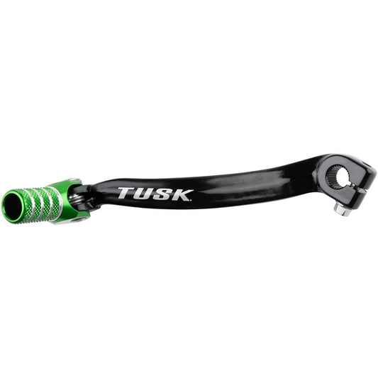 TUSK folding shift lever black/green tip --Kawasaki KX100 2005-2009