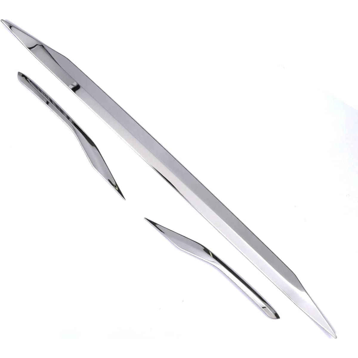 oi-trading Toyota Alphard/Vellfire 30 Series Early and Late Rear Bumper Protector Spoiler Garnish Scratch Prevention [Material] SUS304 Stainless Steel Mirror Finish Plated Mall Custom Parts DIY Customized Dress Up Accessories Exterior 3P 4197