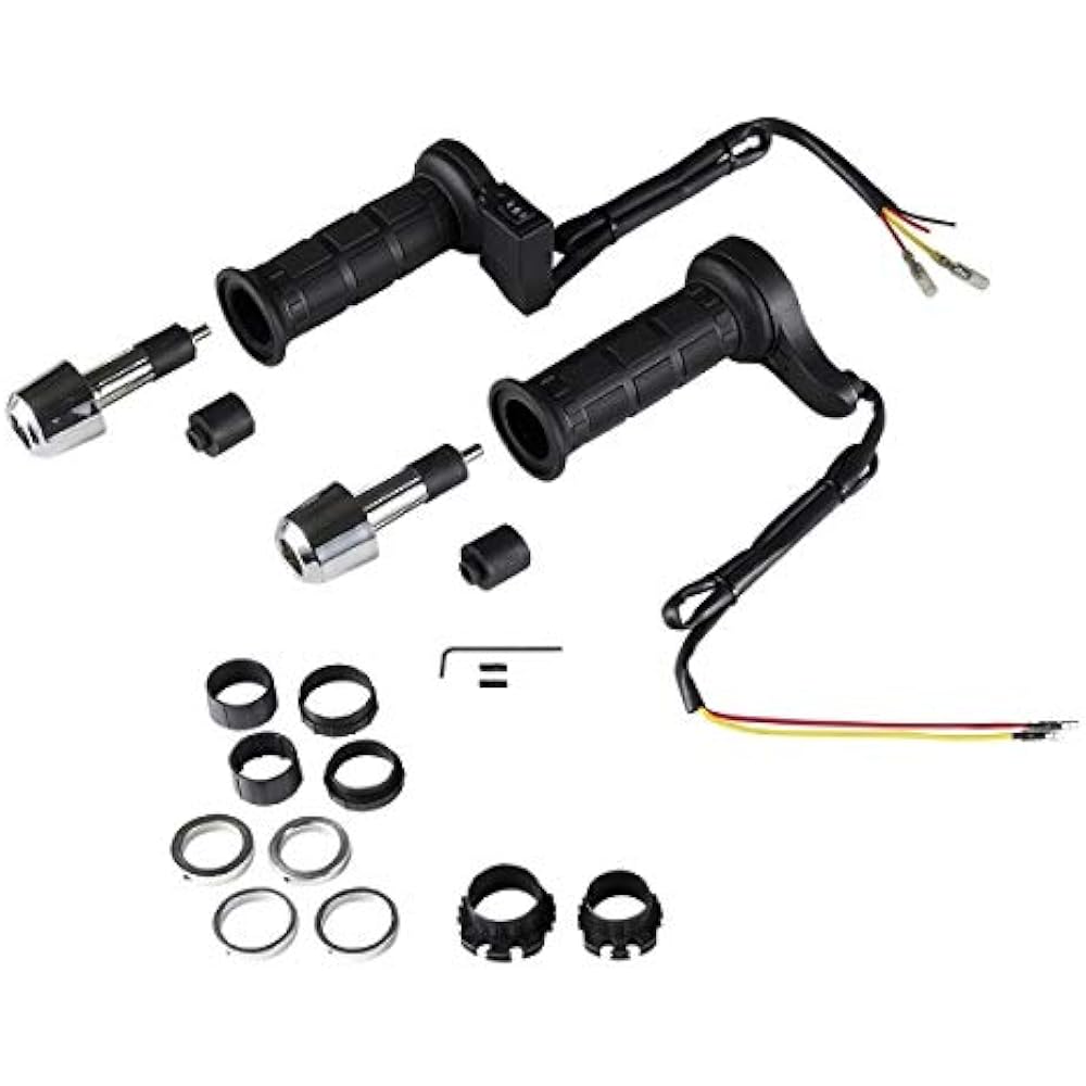 Bike Parts Center Grip Heater Black Universal Left and Right Set 903350
