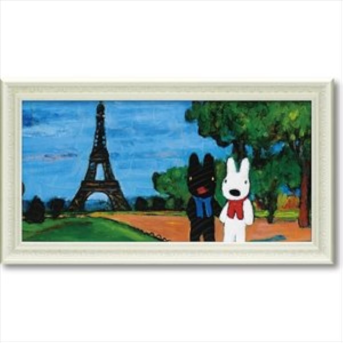 U-Power Gaspard et Lisa Lisa and Gaspard Gel Processed Museum Frame Wide L Size "Eiffel Tower" GL-10054
