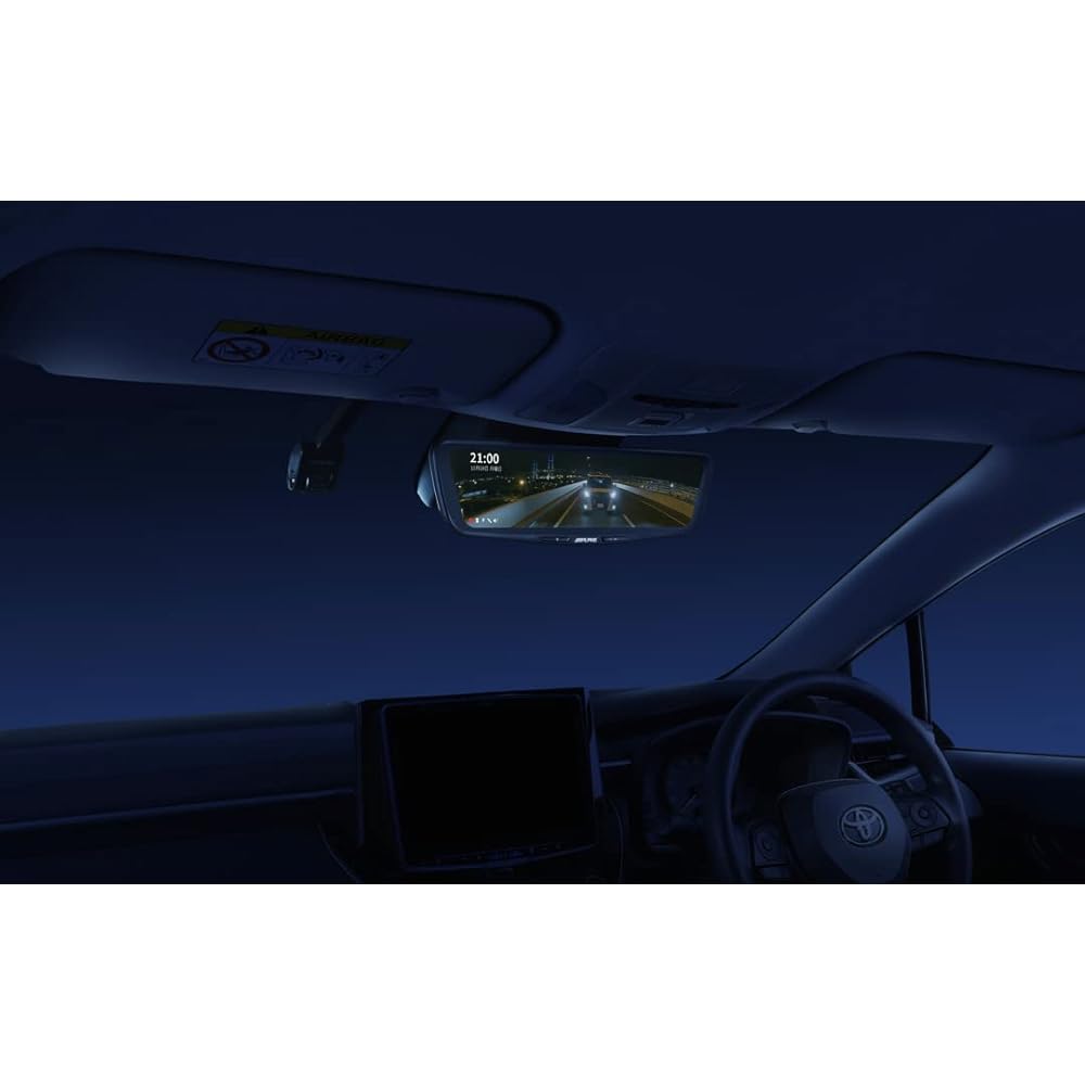 ALPINE Digital Mirror Vehicle Specific Installation Kit Corolla Touring (2019.9-Present) KTX-M01-CT-210 Black