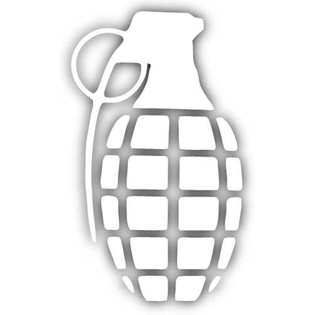 Grenade Bomb Military Army Vinyl Sticker Declular 24 inches