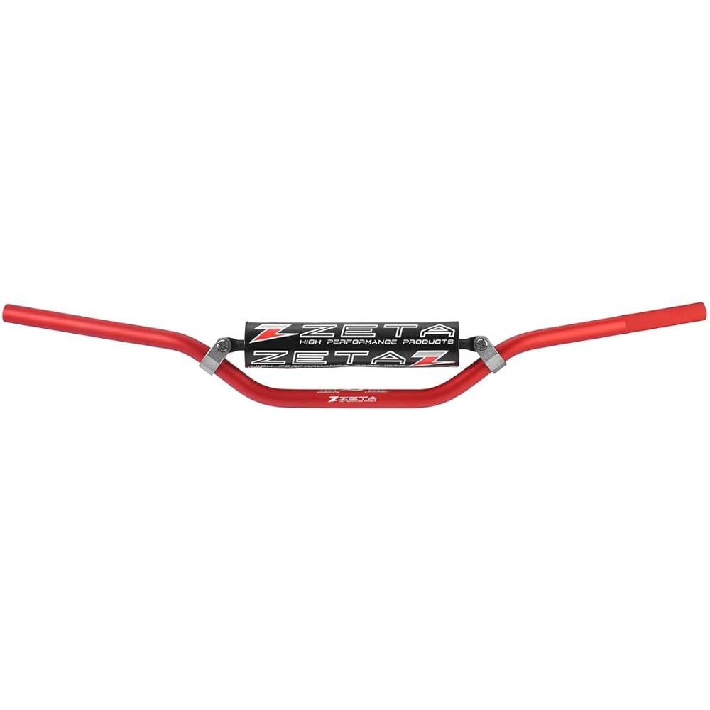 ZETA RACING CX Handlebar φ22.2mm Dual Sport-Medium Red Bar end cap and bar pad included ZE09-6453 Dirt Freak DIRTFREAK