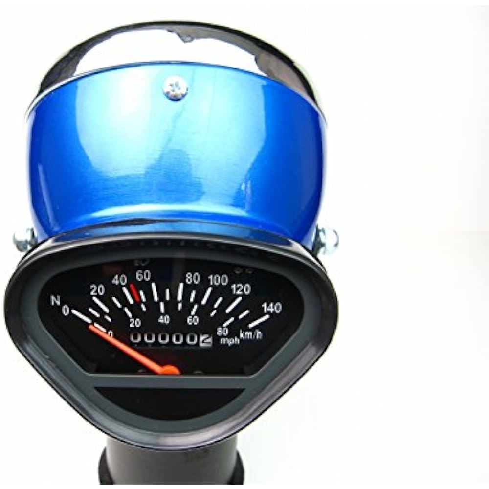 Dax/Shally Headlight & 140 km Speedometer Blue NO1662