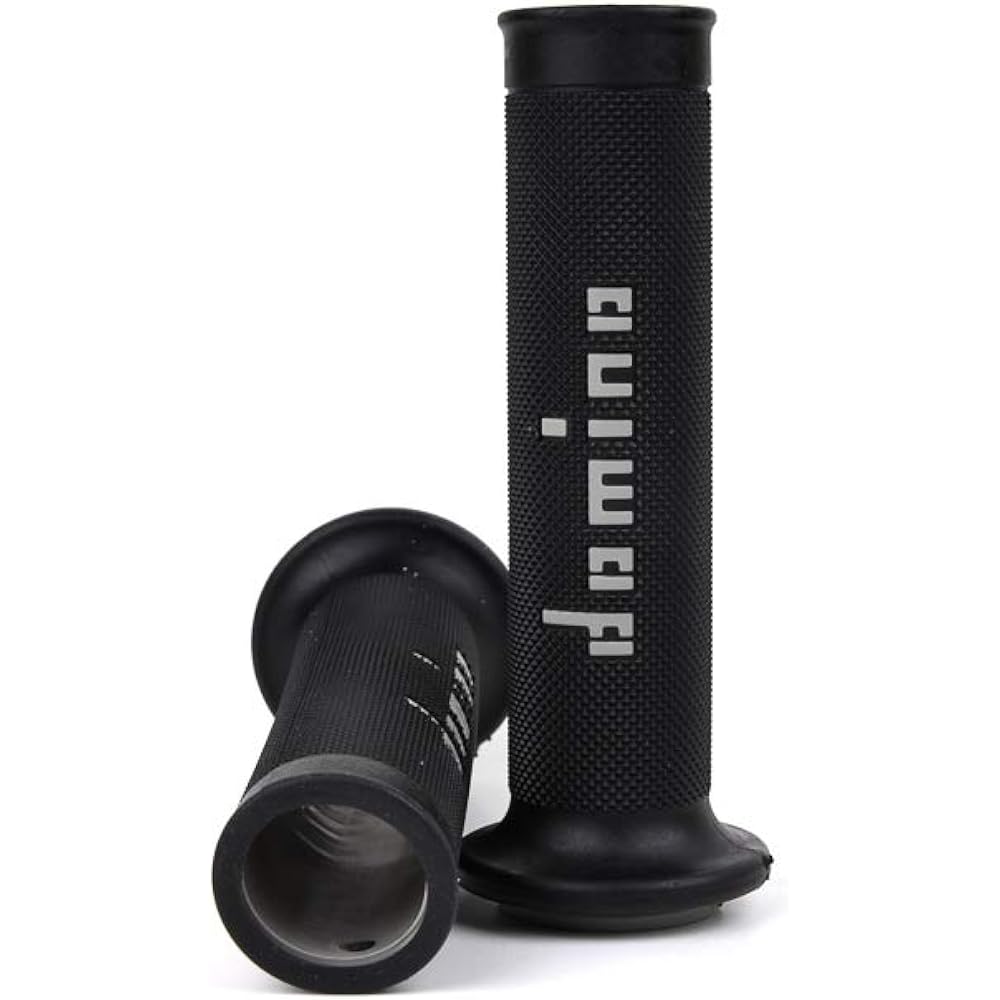 domino Handlebar Grip Lace Type (TZ Grip) 126mm Thermoplastic Rubber Black x Gray A01041C5240