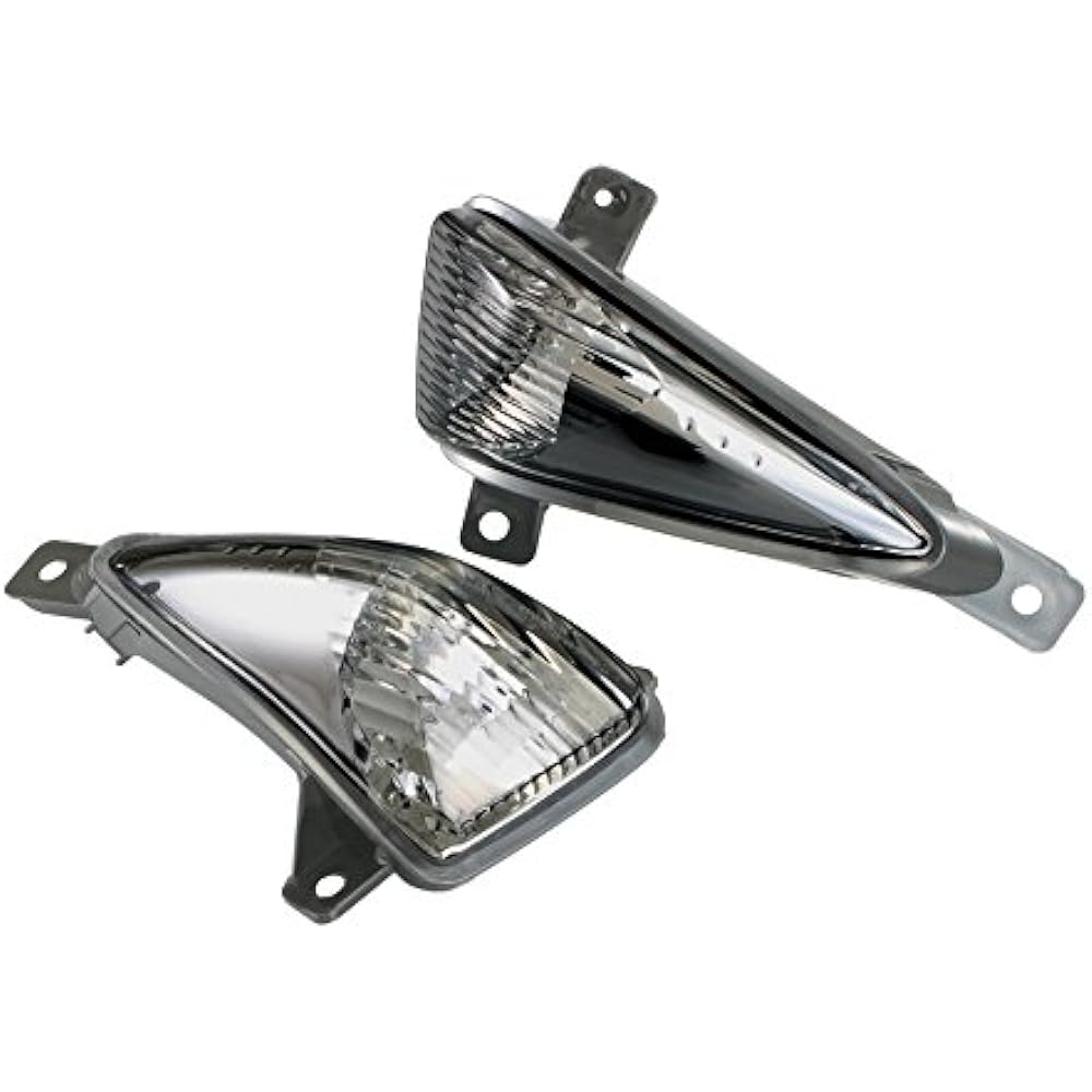 KITACO Turn Signal Lens Set (Front) Smoke GSR250/GSR250S/GSR250F Left and Right 1 Set 807-2800100
