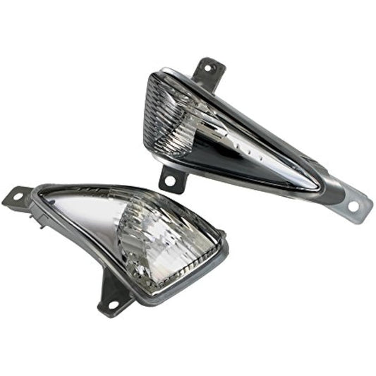 KITACO Turn Signal Lens Set (Front) Smoke GSR250/GSR250S/GSR250F Left and Right 1 Set 807-2800100