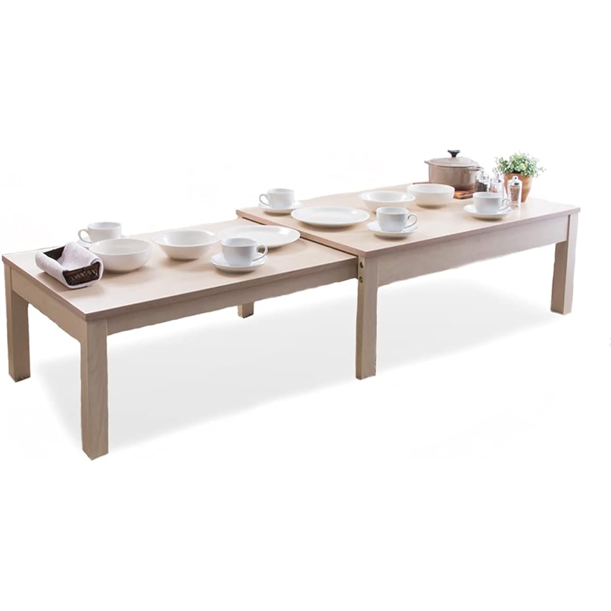 Iris Plaza Telescopic Center Table W80-140 RPE80TBLWH White