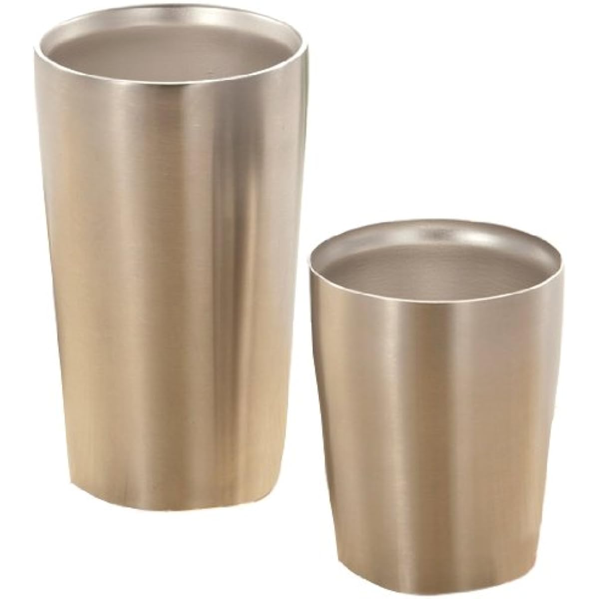 Marine Shoji Vacuum Stainless Steel Tumbler Set of 8 (240ml x 4 450ml x 4) Matte Silver Ki-30079