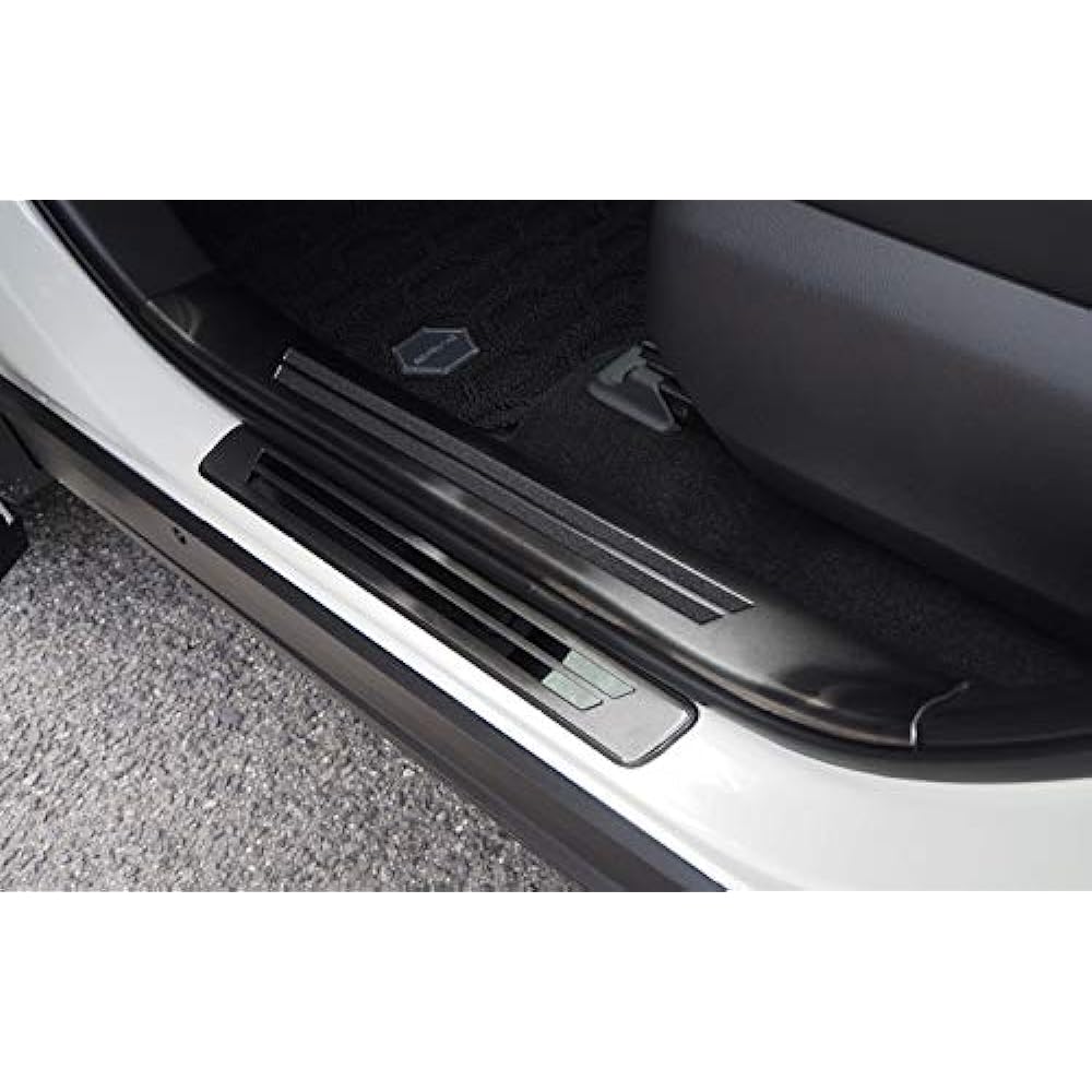 Samurai Produce Toyota RAV4 50 Series Scuff Plate Side Step Outside & Inside Front Rear Set 8P Black Hairline