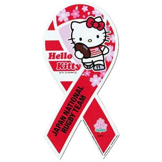 Japan Rugby National Team Official Hello Kitty Ribbon Magnet