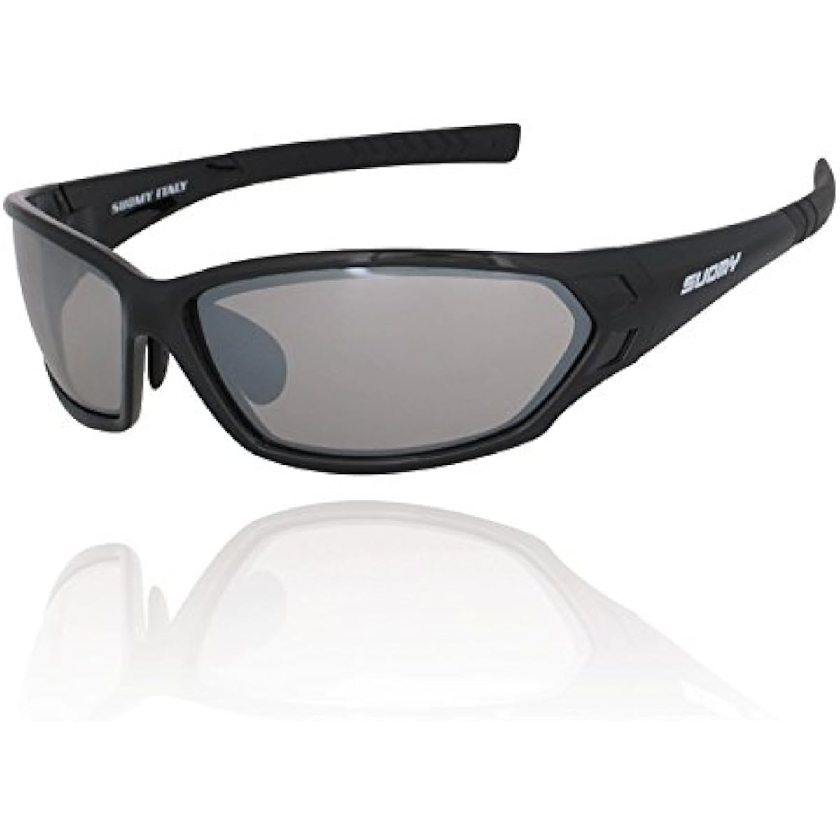 Suomi Sunglasses Black/Clear Silver Mirror SU-007