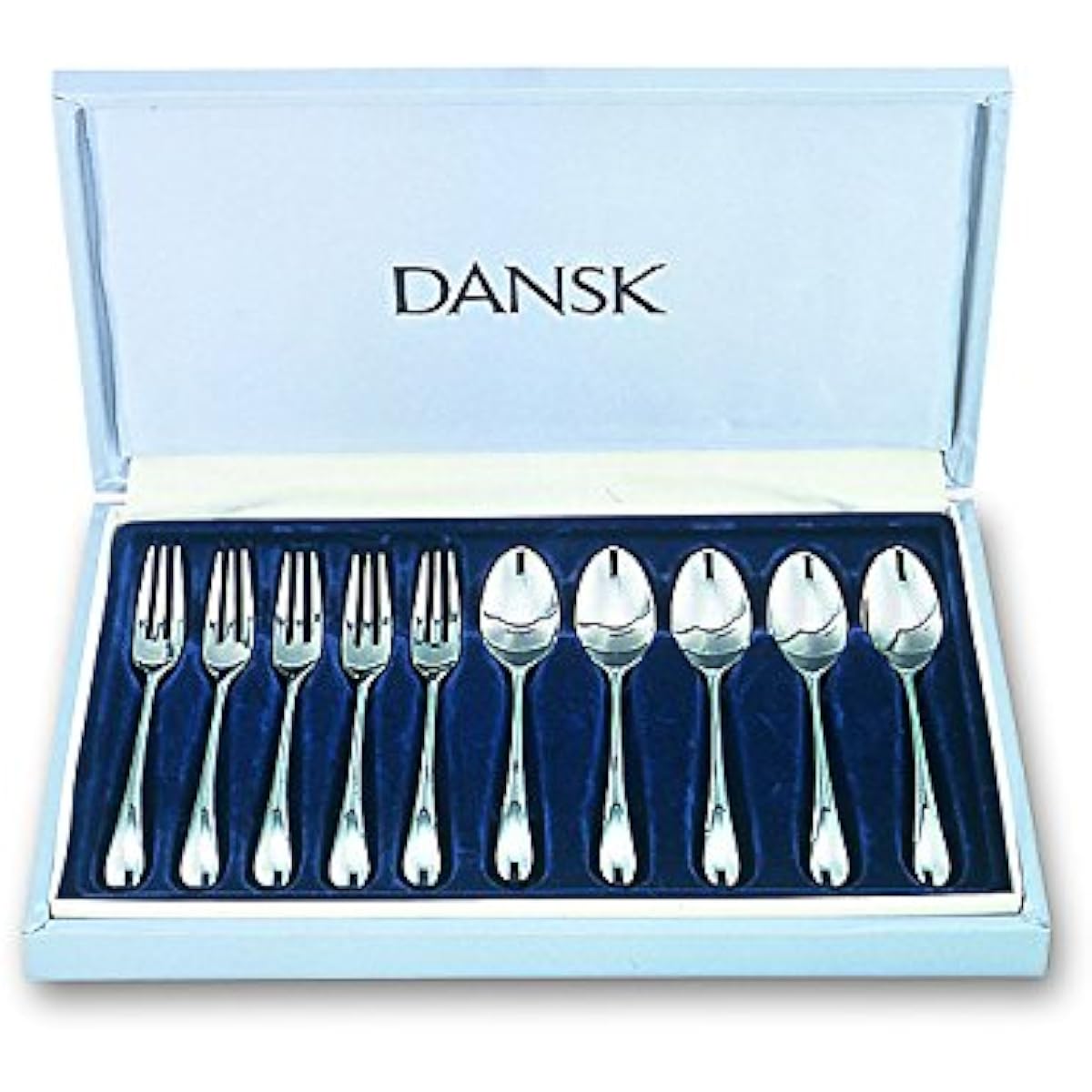 DANSK Coffee Spoon & Hime Fork TORUN Set of 10 587660 DANSK Cutlery born from Scandinavian design, Torun series Torun 10 set Stainless steel Design that can be arranged in the same form Made in Japan 587660