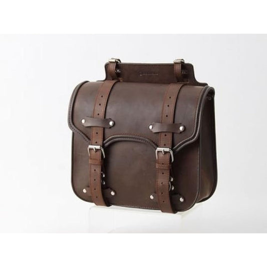 DEGNER SB-55 Leather Saddle Bag (Dark Brown)