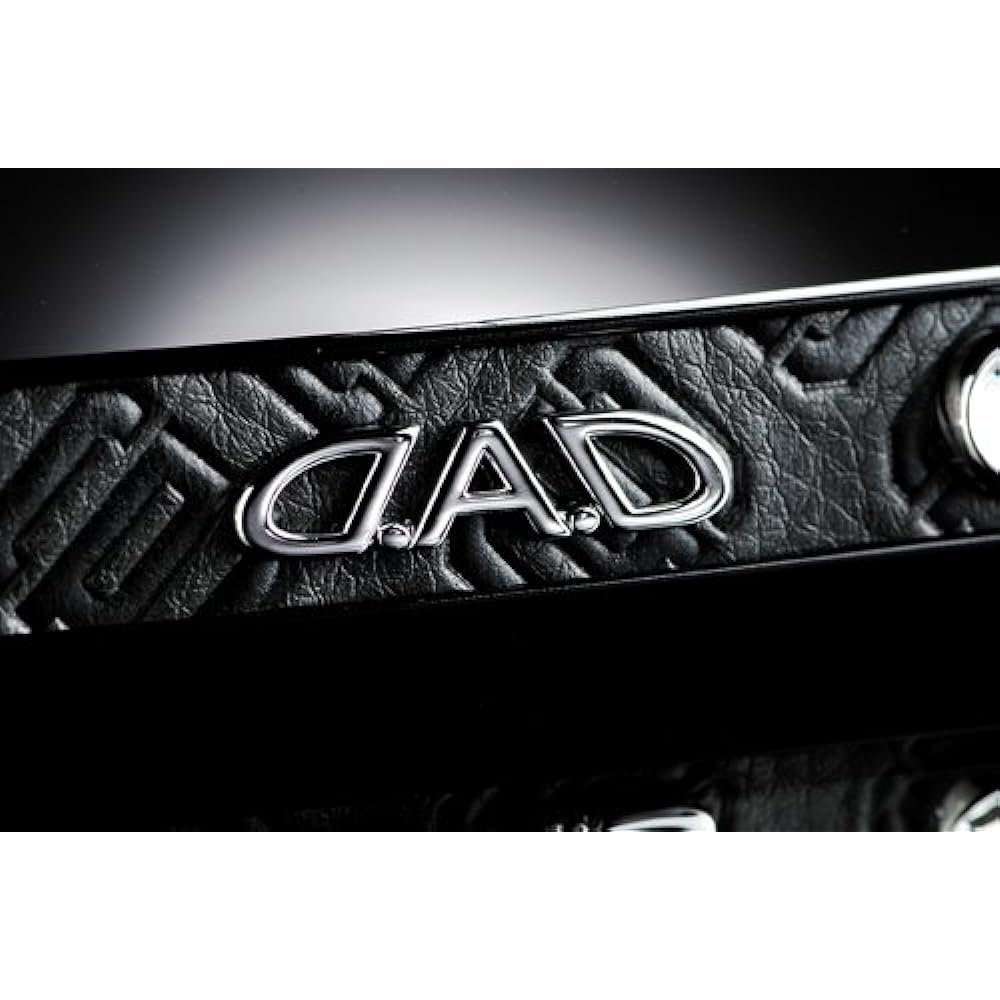 Garcon DAD Car Room Mirror Luxury Monogram Leather Black SA764-01 D.A.D