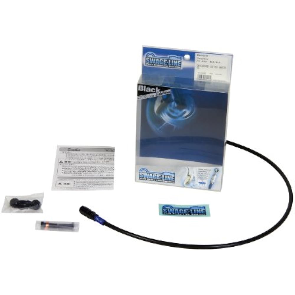 SWAGE LINE Clutch Hose KIT Aluminum (Black) Black Smoke Hose ZRX1200 DAEG (09-12) BACB730