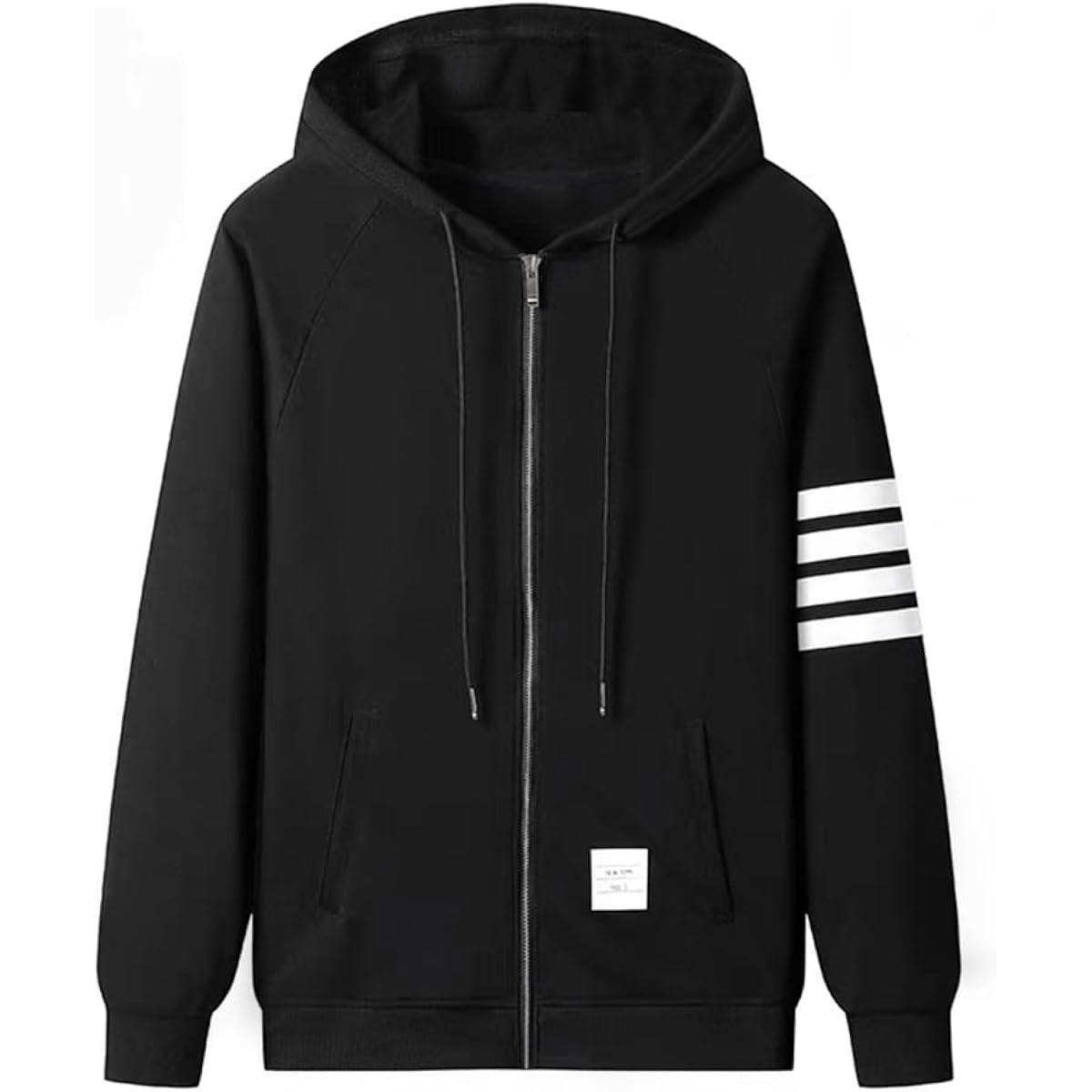 [JoveJek] Men's Hoodie, Long Sleeve, High Elasticity, Thin, Soft, Zip Up Hoodie, Sweatshirt, Lightweight, With Drawstring, Fashion, Sports Tops, For Spring, Summer, Autumn, Ultra Thin, UV Protection, Approx. 350g