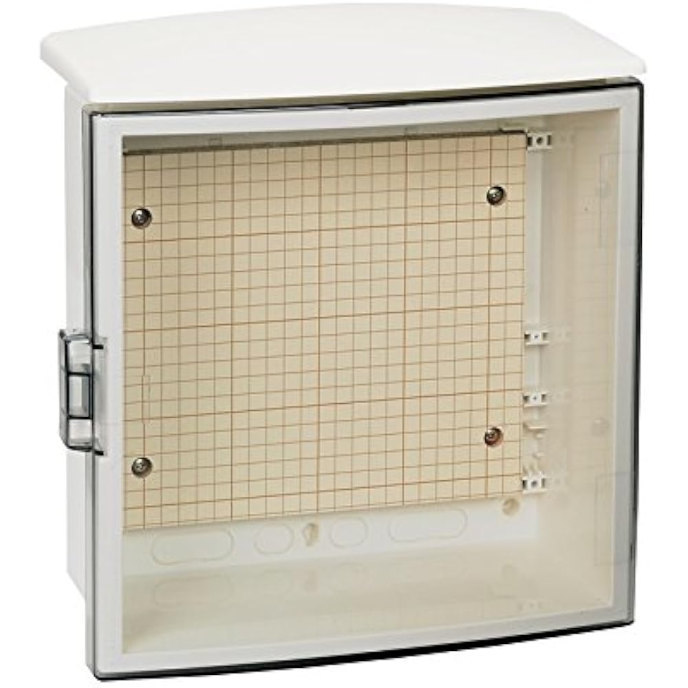 Kawamura Electric Plastic Box with Roof ABS Resin Smoked Acrylic Door Body Cream Color SPNO 3030-14T