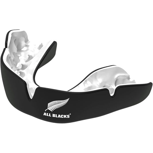 OPRO Mouthguard [Instant Custom Fit/Licensed] Sports Mouthpiece Made in England [Official Store] (For Adults, ALL BLACKS/Black)