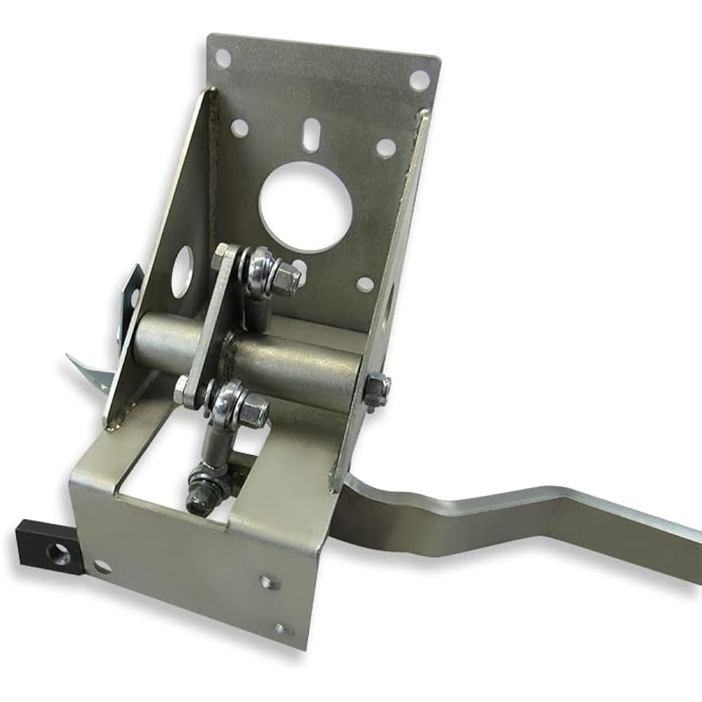 Universal 90 degrees under dash brake pedal bracket assembly zinc
