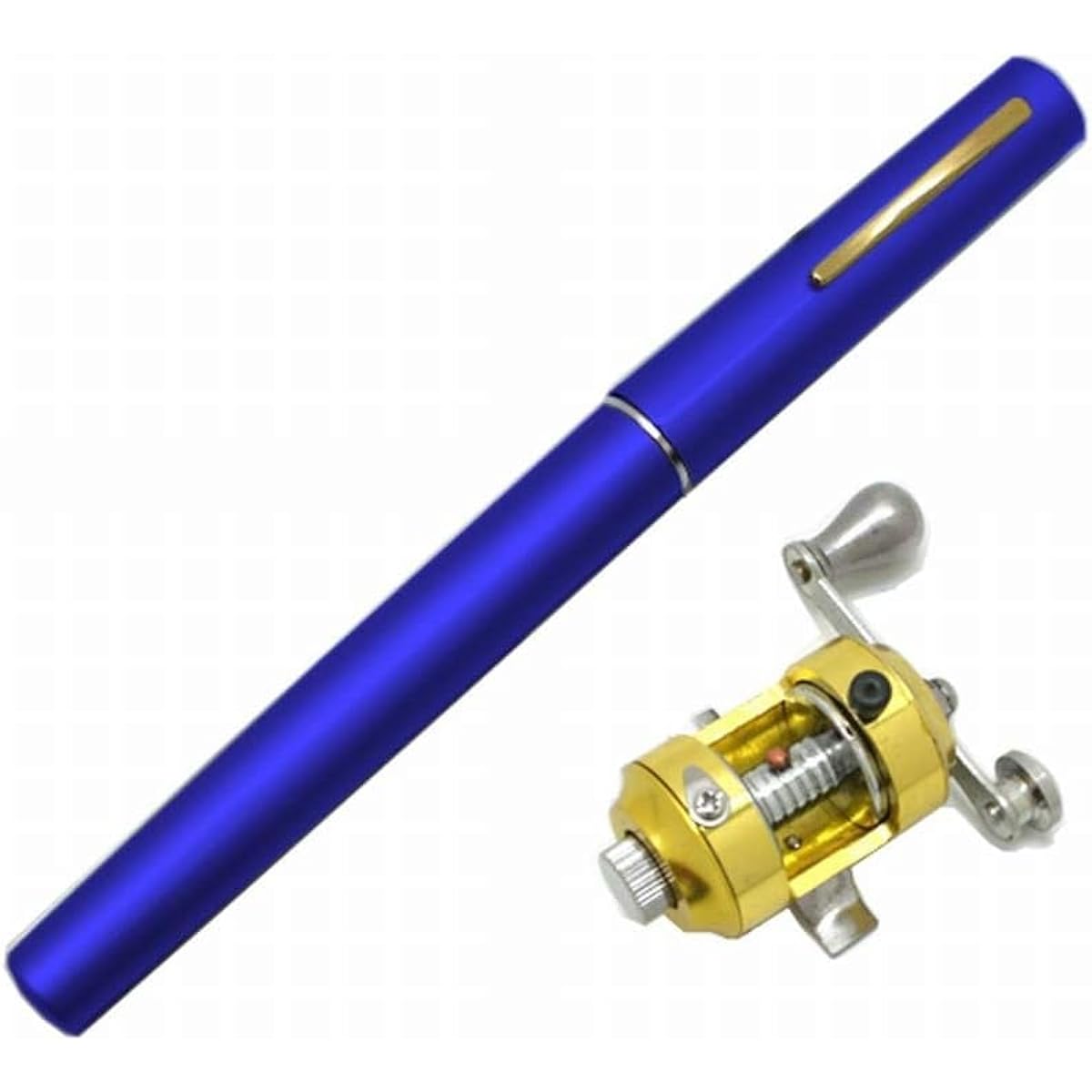 [Karokak] Portable Pen-shaped Fishing Rod, Fishing Fishing Rod, Pen-shaped Rod, Pocket Rod, Reel Set, Compact Rod, Spinning Reel, Portable, Ultra-lightweight, Easy to Carry, Fishing Tools, Pen-shaped Fishing Rod