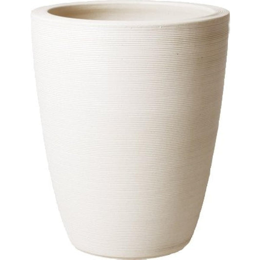 Plus Garden Flower Pot Cover for Nest Long No. 8 Φ330 x H400mm No Bottom Hole White Shigaraki Ware 451-01