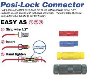 Positlock connector 10-12 Gauge bulk pack 20 pieces
