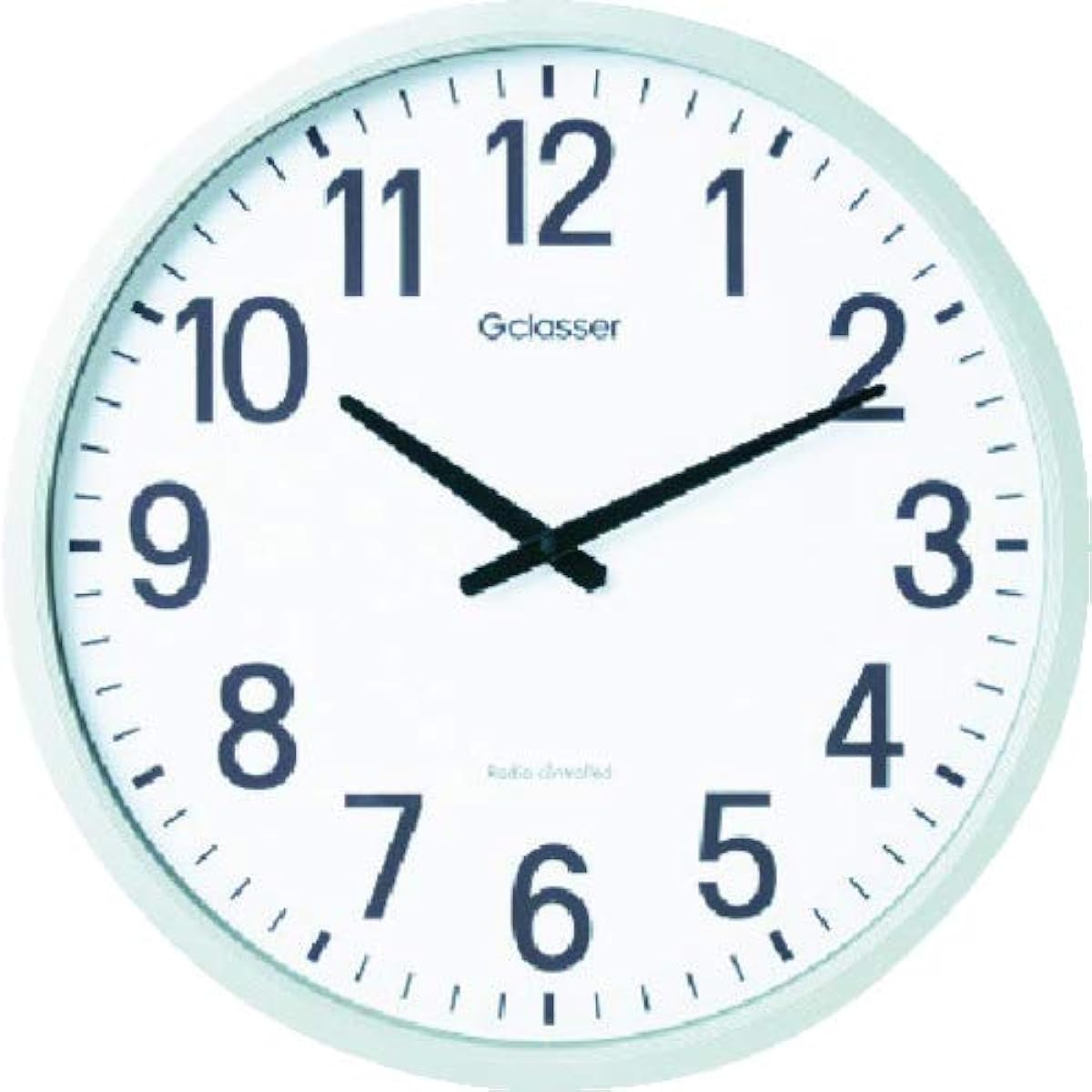 King Jim Radio Controlled Clock Zalarge White GDK-001